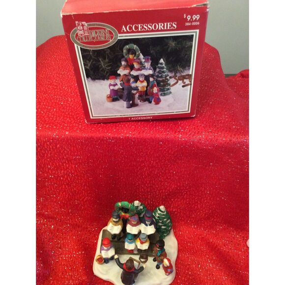 Dickens Collectables Carolers set Singers Tree - Picture 1 of 12